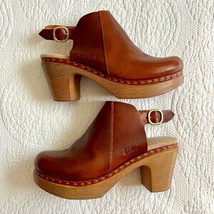 Lotta from Stockholm - Calou Tyra Sling-Back Boot in Cognac - Size 8